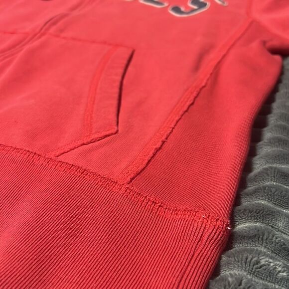 🔥🔥 Vintage ANAHEIM ANGELS MLB Full Zip Reverse Weave Hoodie Jacket - EXCELLENT - Picture 15 of 15